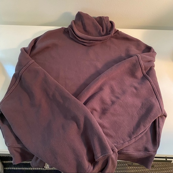 Agolde Balloon Sleeve Turtleneck in Moon Drop - Picture 2 of 7